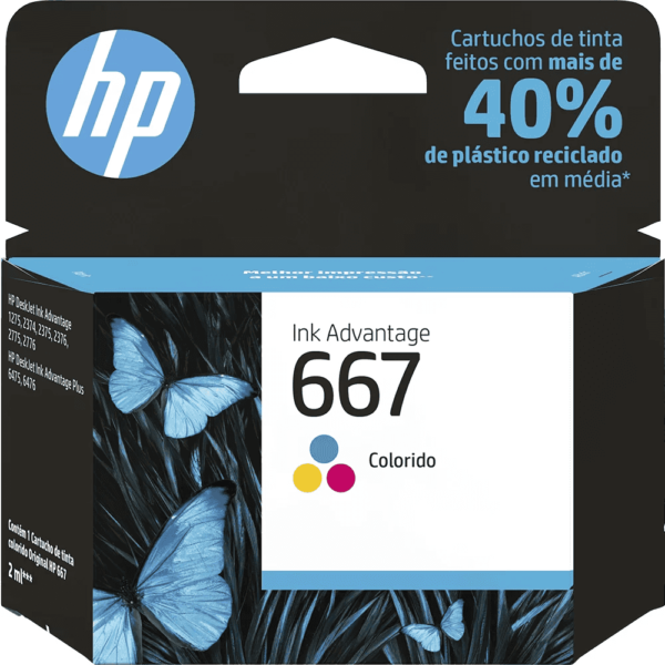 Cartucho HP 667 Colorido