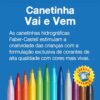 Canetinha Vai e Vem 12 Cores