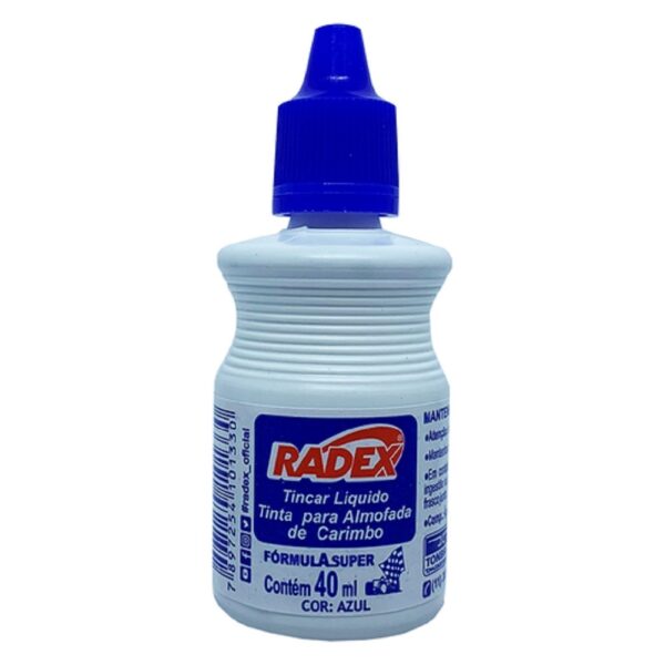 Tinta Para Carimbo Azul Radex