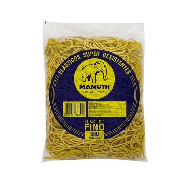 Elástico Fino Amarelo C/600UN
