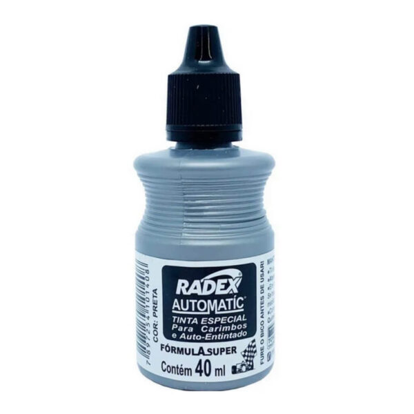 Tinta Para Carimbo Auto Entintado Preto Radex