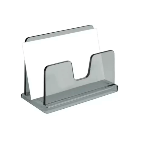 Porta Cartão de Visita de Mesa Fumê