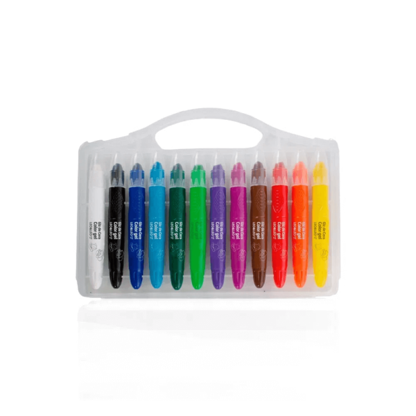 Giz de Cera Color Gel 12 Cores Aquarelável