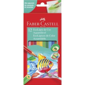 Lápis de Cor EcoLápis Aquarelável 12 Cores