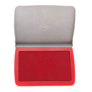 Almofada para Carimbo Tampa Plástica Vermelho