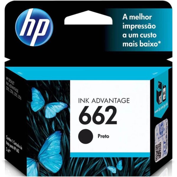 Cartucho HP 662 Preto Original