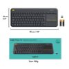 Teclado Logitech Wireless K400