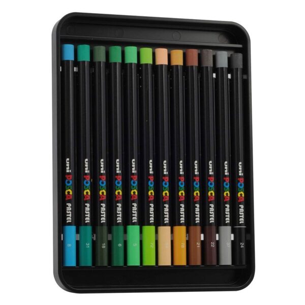 Giz de Cera 24 Cores Pastel Posca