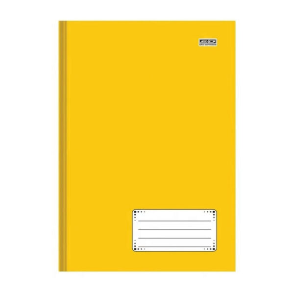 Caderno Brochura 1/4 Kbom Amarelo 96 folhas