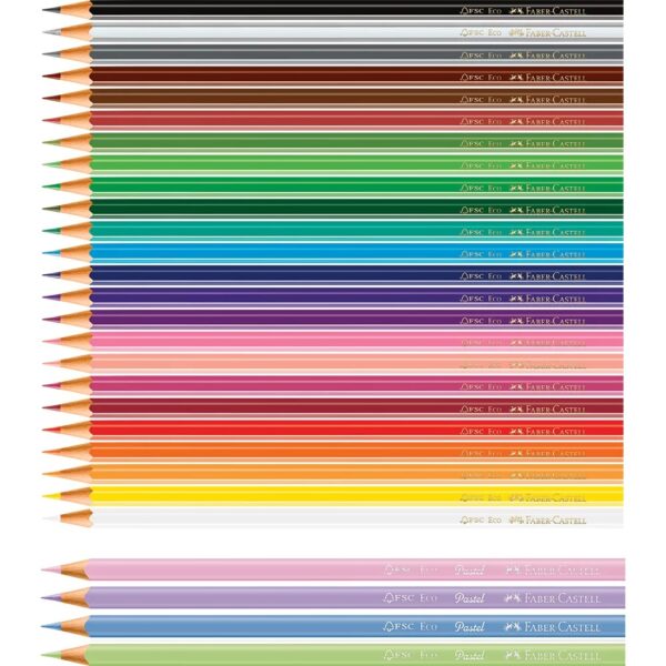 Lápis de Cor EcoLápis 24 Cores + 4 Cores Pastel