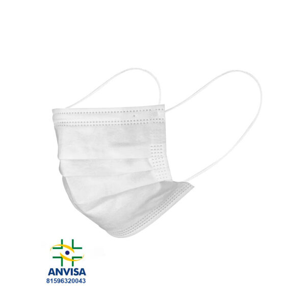 Caixa com 50 Máscaras Cirúrgicas Branco