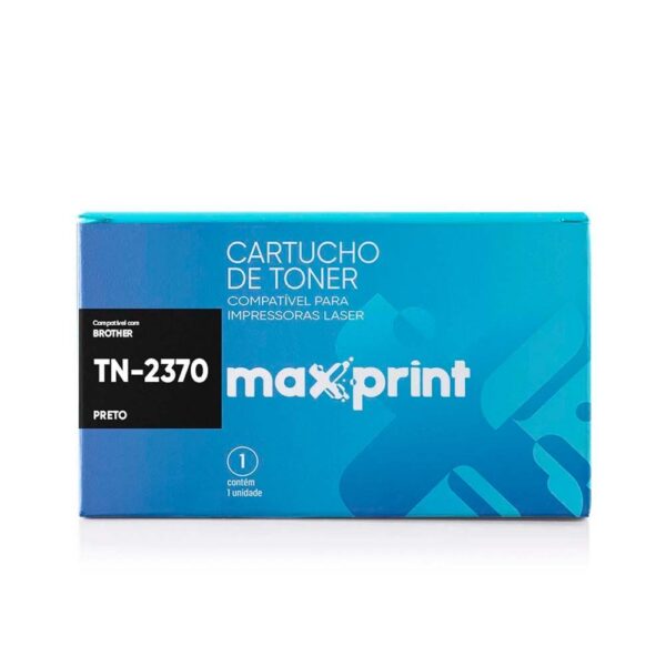 Cartucho de Toner Maxprint TN-2370 Compatível com Brother