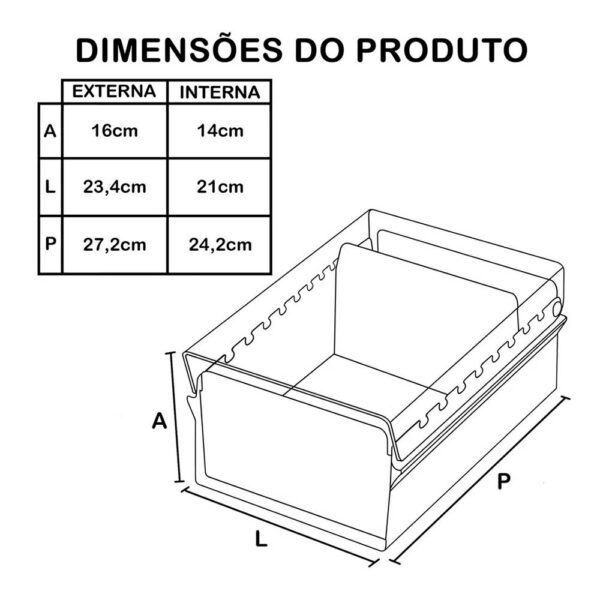 Fichário De Mesa 5x8 Cristal Acrimet - Image 3