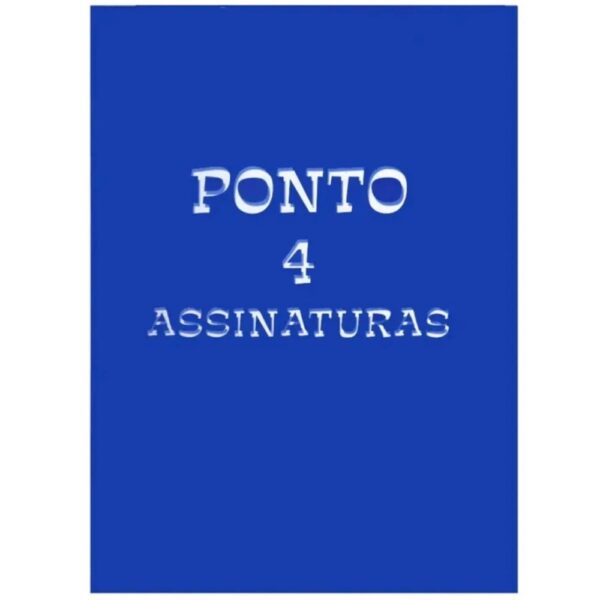 Livro Ponto 4 Assinaturas 100 Folhas Tamoio