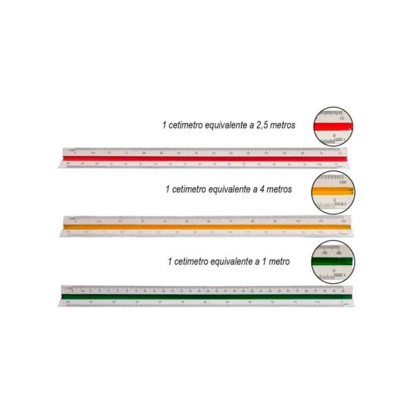 Régua Escalímetro Triangular 30Cm Cis - Image 2