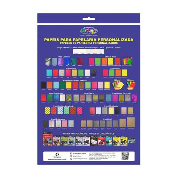 Papel Feltro A4 30g Ouro C/10 Folhas Off Paper - Image 2