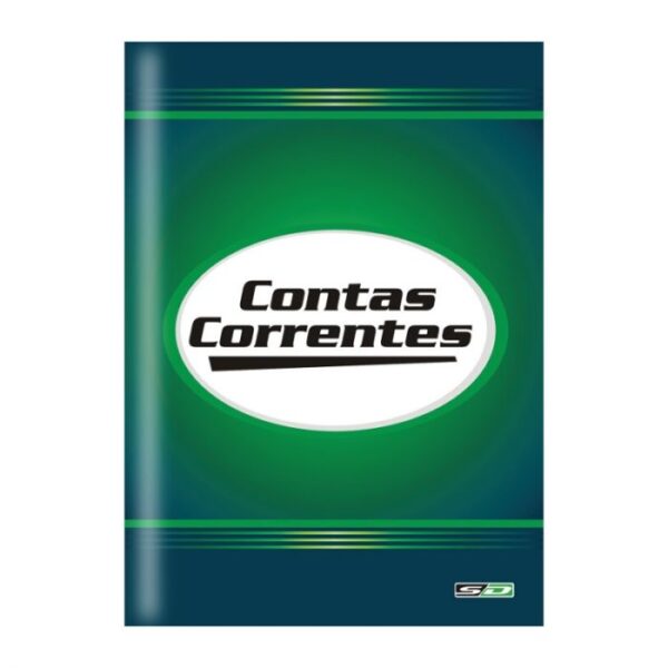 Livro Contas Correntes 1/4 100 Folhas São Domingos