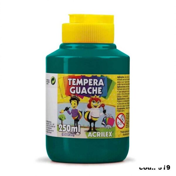 Tinta Guache 250ml Verde Bandeira 511 Acrilex