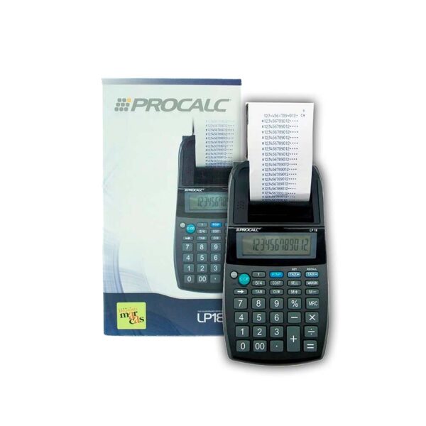 Calculadora Com Bobina de Mesa 12 digitos LP18 + Fonte Bivolt Procalc - Image 5