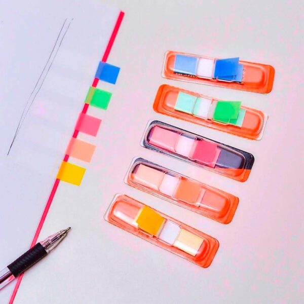Marcador De Página Index Film Pastel Trend 5 Cores 24 Fls de Cada Cor Jocar Office - Image 2