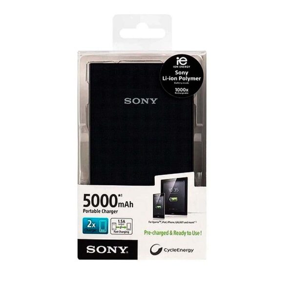 Carregador Portátil Power Bank 5.000 Mah Cp-v5 Sony