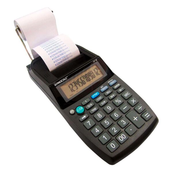 Calculadora Com Bobina de Mesa 12 digitos LP18 + Fonte Bivolt Procalc - Image 3