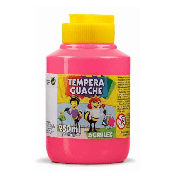 Tinta Guache 250ml Rosa 537 Acrilex