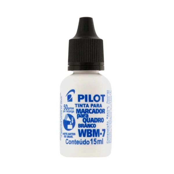Tinta Para Marcador De Quadro Branco 15ml WBM-7 Preto Pilot