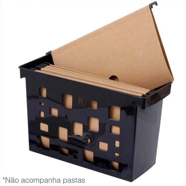 Caixa Arquivo Sem Pasta Suspensa Multiuso Preto Dello - Image 3