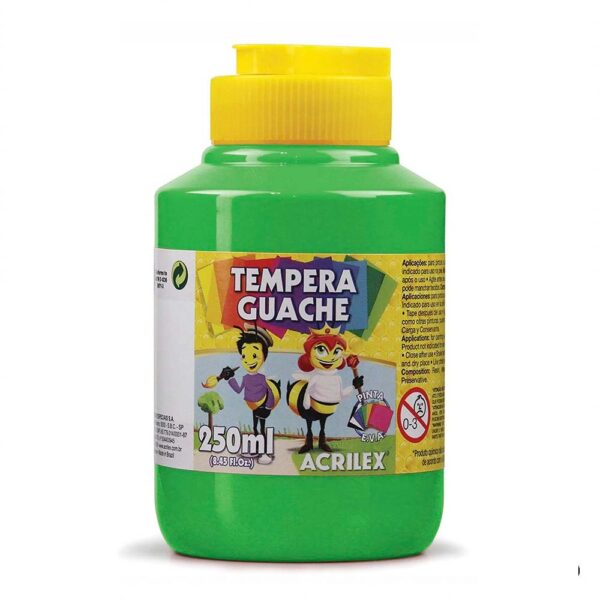 Tinta Guache 250ml Verde Folha 510 Acrilex