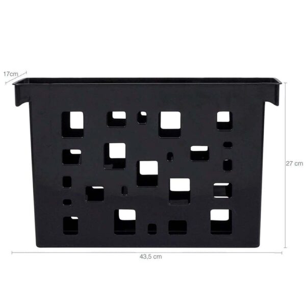 Caixa Arquivo Sem Pasta Suspensa Multiuso Preto Dello - Image 2
