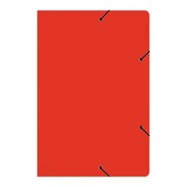 Pasta Com Aba Elástica Papelão Vermelho Jussara