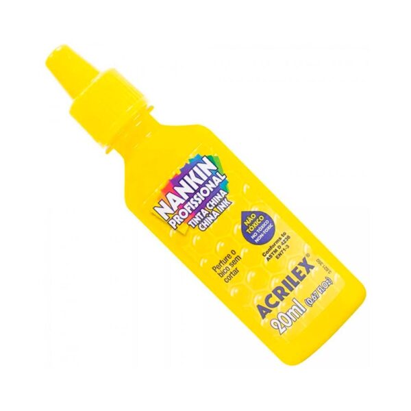 Tinta Nankin 20ml Amarelo Acrilex - Image 2