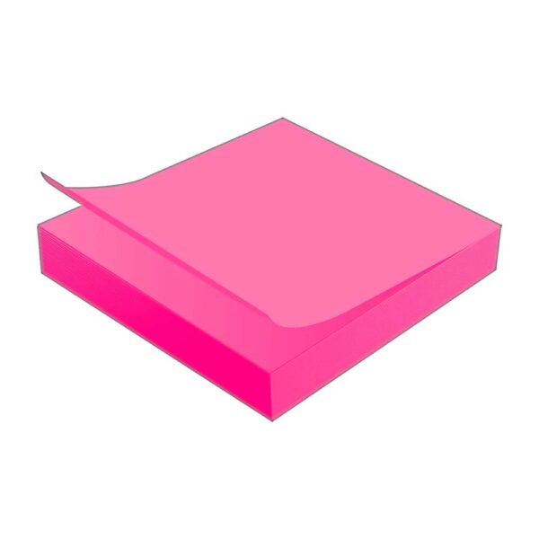 Bloco Adesivo Rosa 76mmX76mm 100 Folhas Jocar Office - Image 2