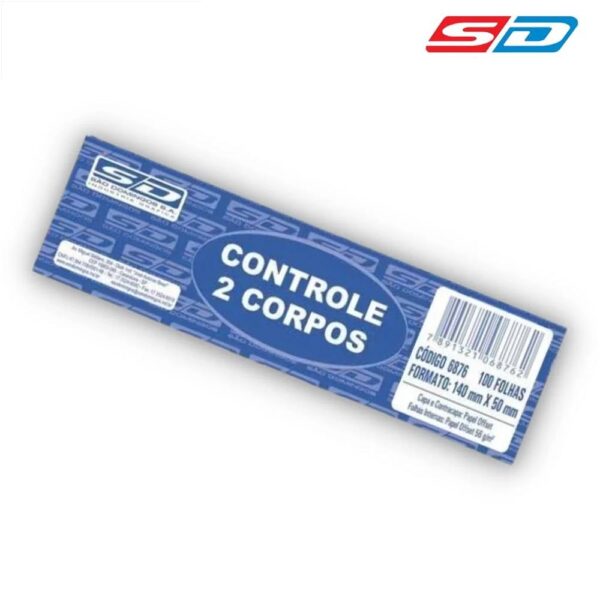 Bloco controle 2 Corpos 140X50mm 100 Folhas São Domingos - Image 4