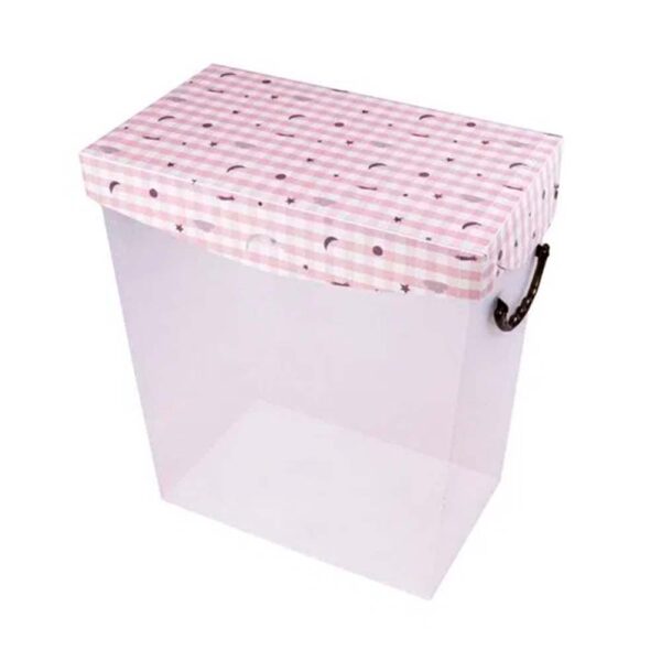 Cesto Multiuso Médio Cristal 50L C/ Tampa Articulavel Astros Dello