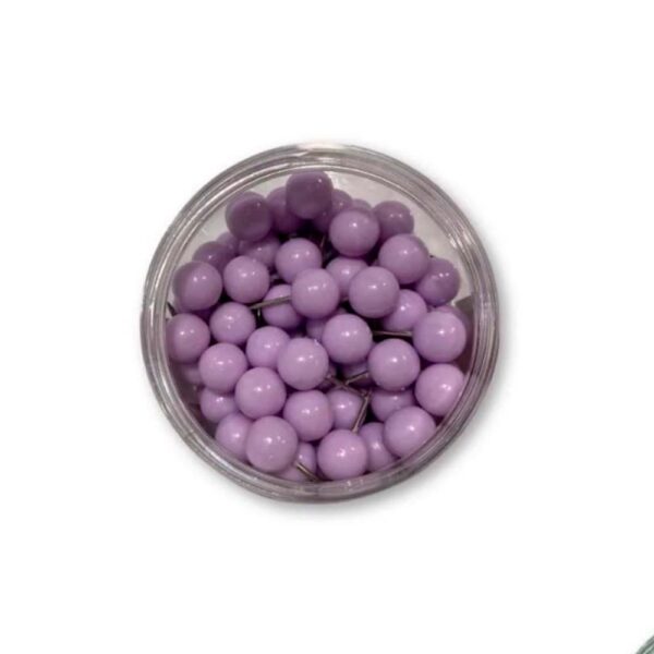 Alfinete Para Mapa Cabeça de 5mm Roxo C/50 Un Acc