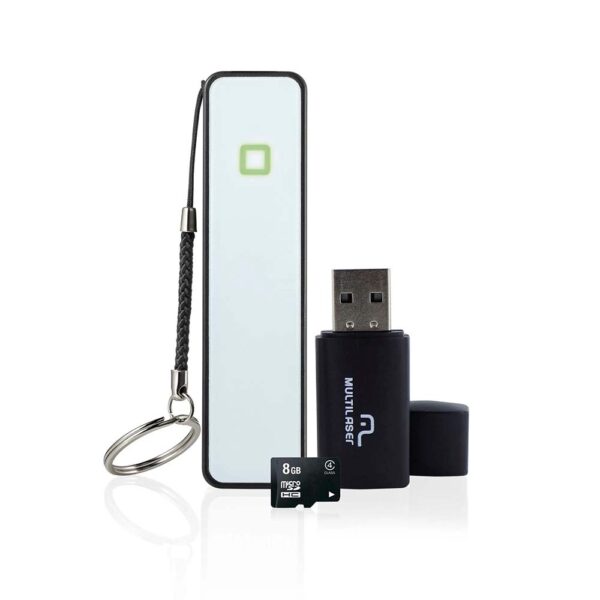 Kit Power Bank Pendrive Cartão De Memória 8gb Multilaser - Image 4