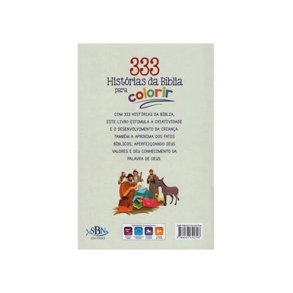 Livro 333 Histórias da Bíblia para Colorir - Image 3