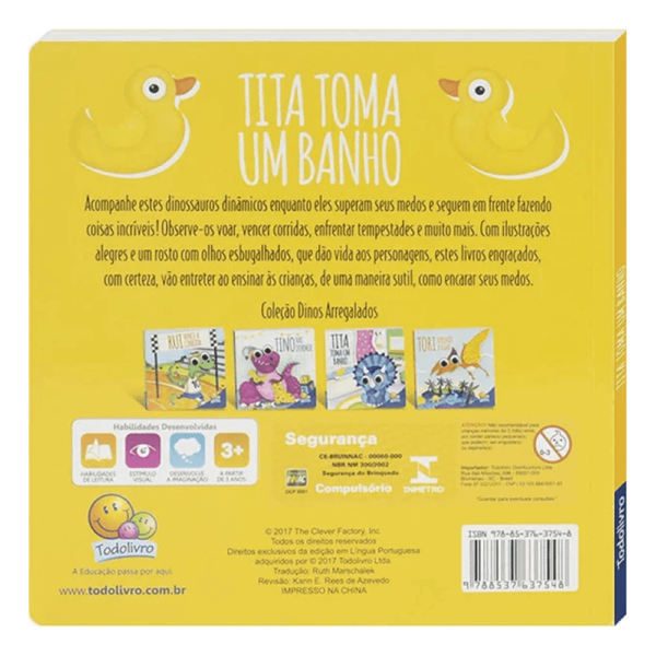 Livro Dinos Arregalados Tita Toma Um Banho Todolivro - Image 4