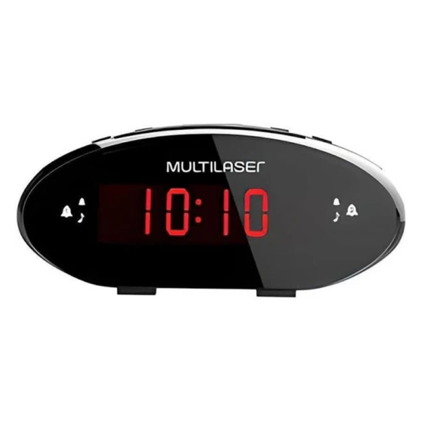 Rádio Relógio Digital Fm Despertador Sp399 Multilaser - Image 2