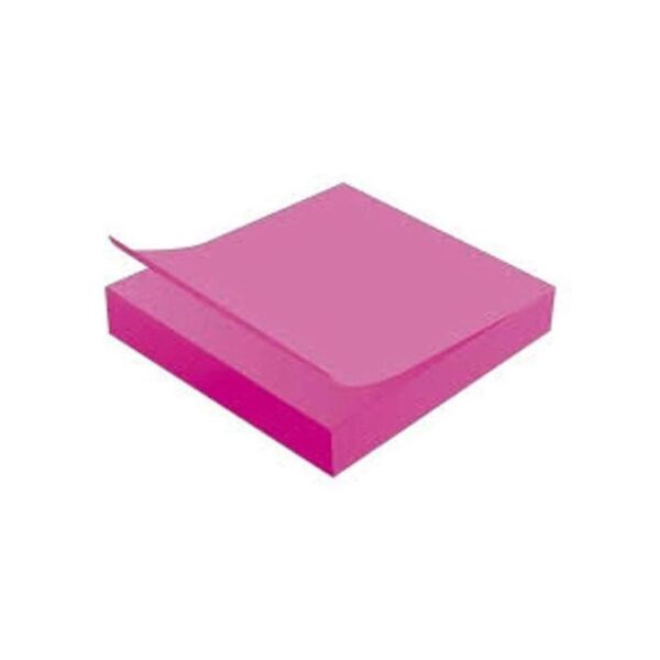 Bloco Adesivo 76mmX102mm Rosa 100 Folhas Jocar Office - Image 2