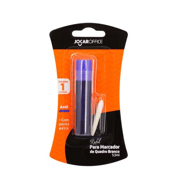 Refil Marcador De Quadro Branco Recarregavel 5,5ml Azul Jocar Office