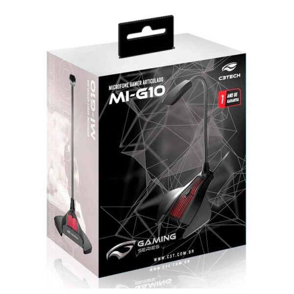 Microfone De Mesa Gamer Flexível Base C3 Tech MI-G10bk P2 C3Tech - Image 7