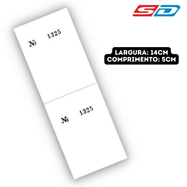 Bloco controle 2 Corpos 140X50mm 100 Folhas São Domingos - Image 2