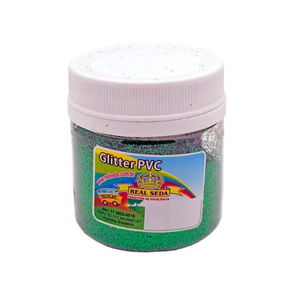 Glitter PVC Verde 100g Real Seda