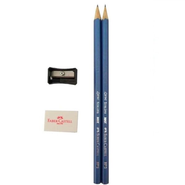 Lápis de Cor 12 Cores + 2 Lápis Grafite + Apontador + Borracha Faber-Castell - Image 6