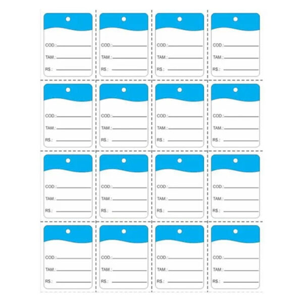 Etiqueta Para Marcação 30X38mm Ciano Link Etiquetas