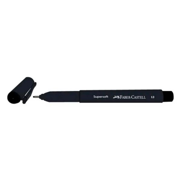 Caneta Supersoft Pen Preto 1.0mm Faber Castell - Image 3