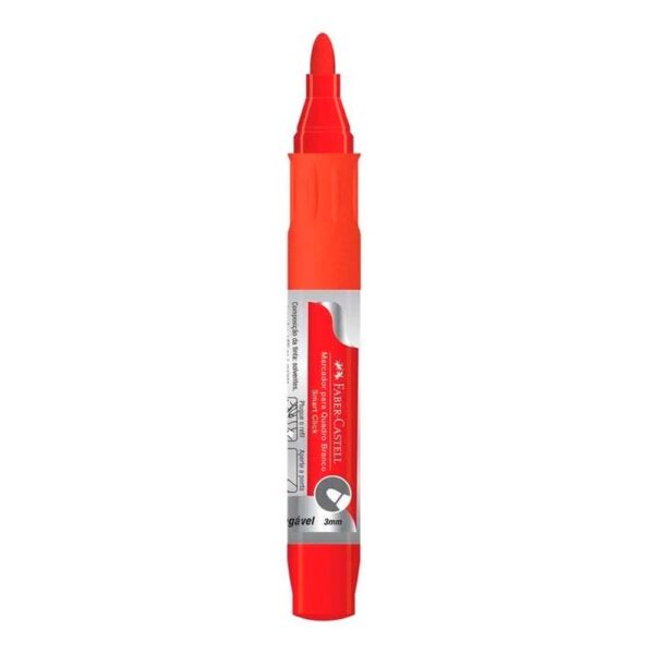 Marcador Quadro Branco Vermelho Smart Click Recarregável Faber Castell - Image 2